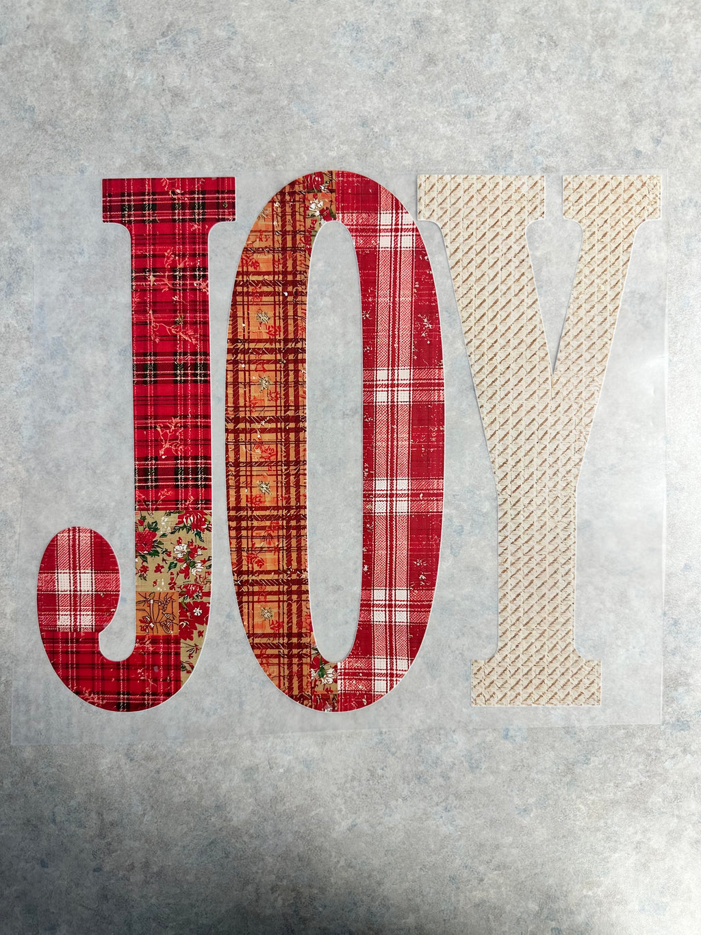 Joy Faux Quilted