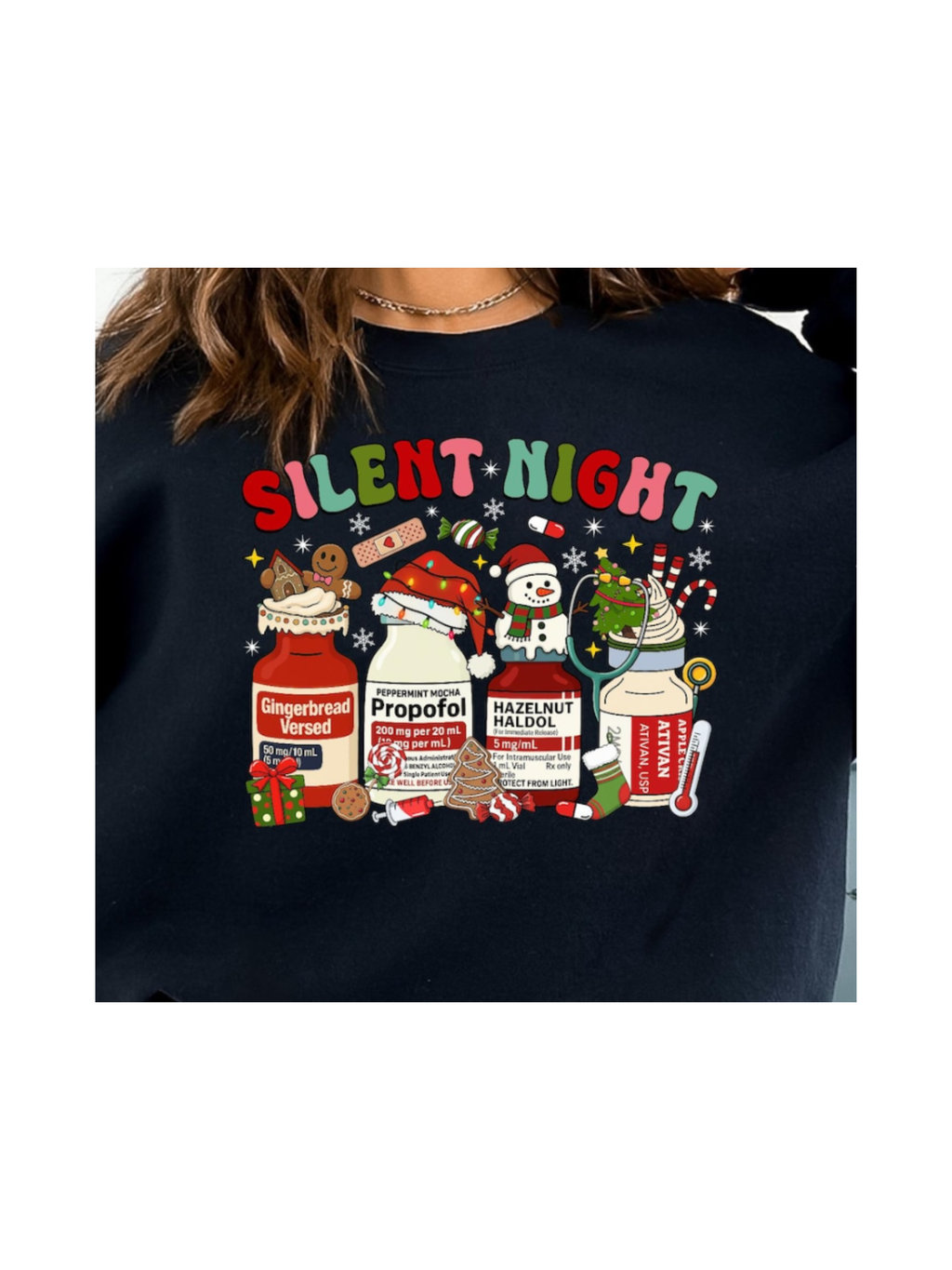 Silent Night - Solid Letters