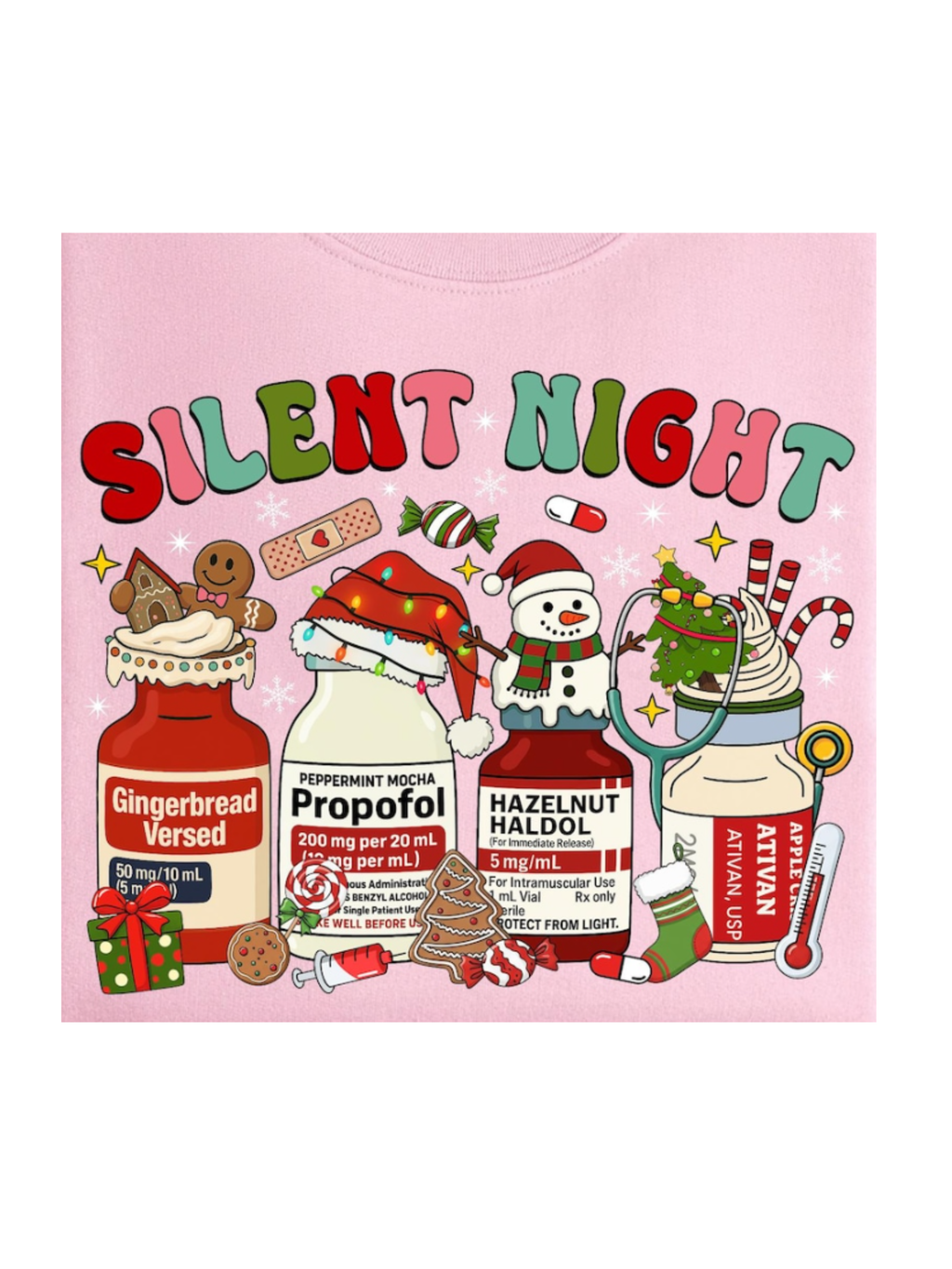 Silent Night - Solid Letters