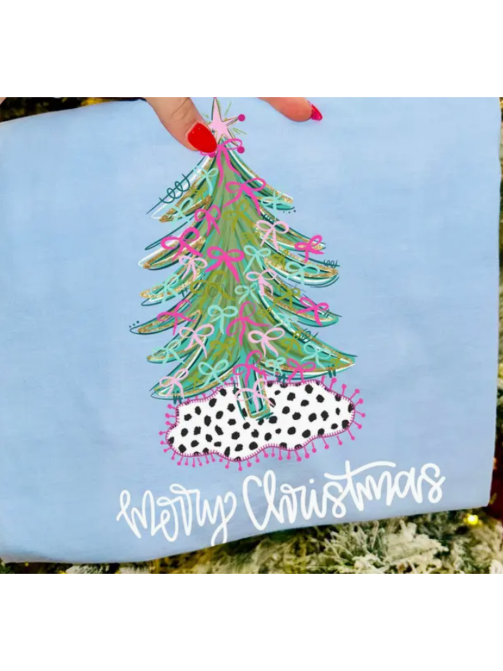 Merry Christmas Pastel Tree