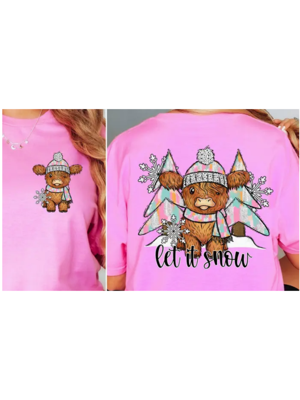 Let It Snow Highlander Cow